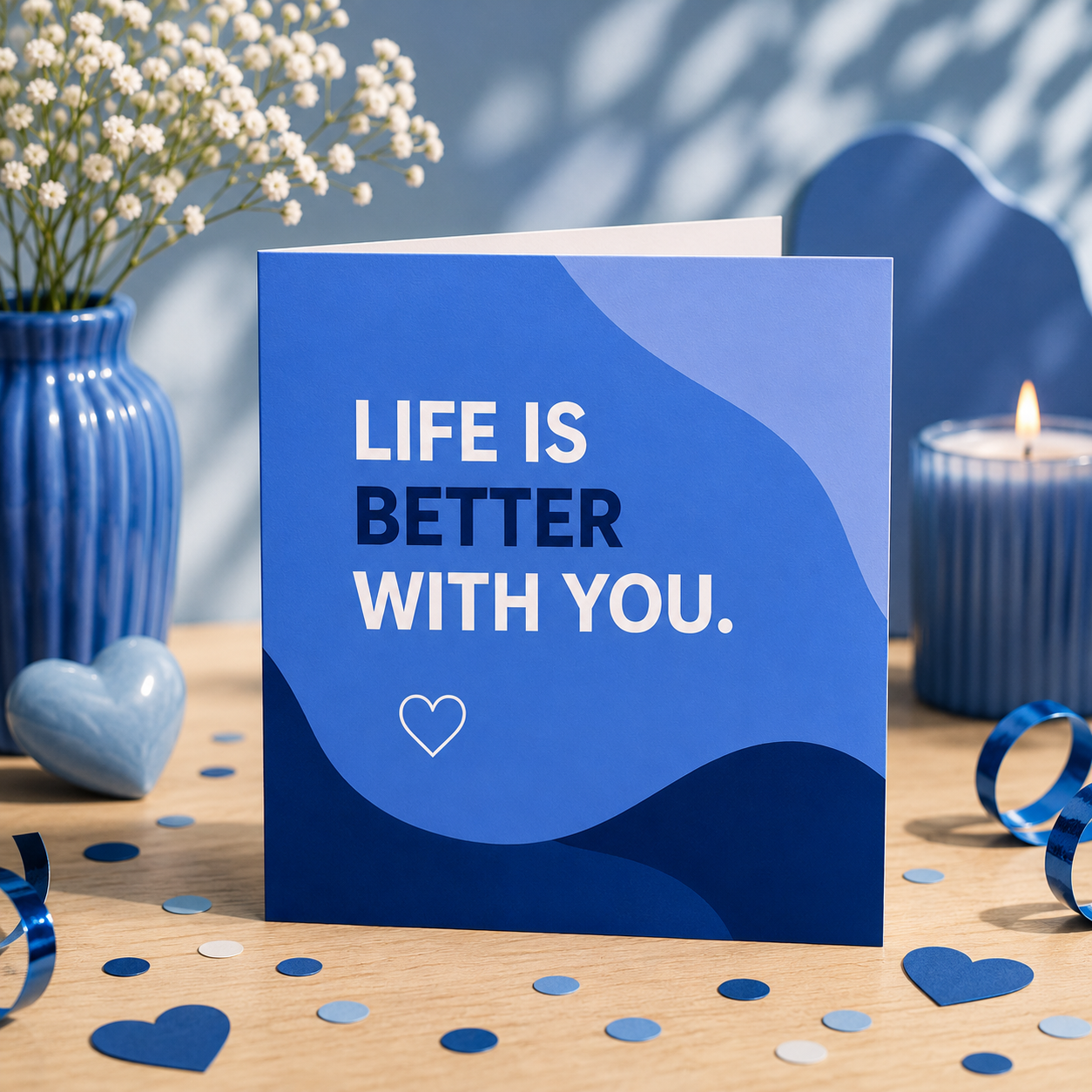 Life Is Better With You | Greeting Card | Heart Strings Collection