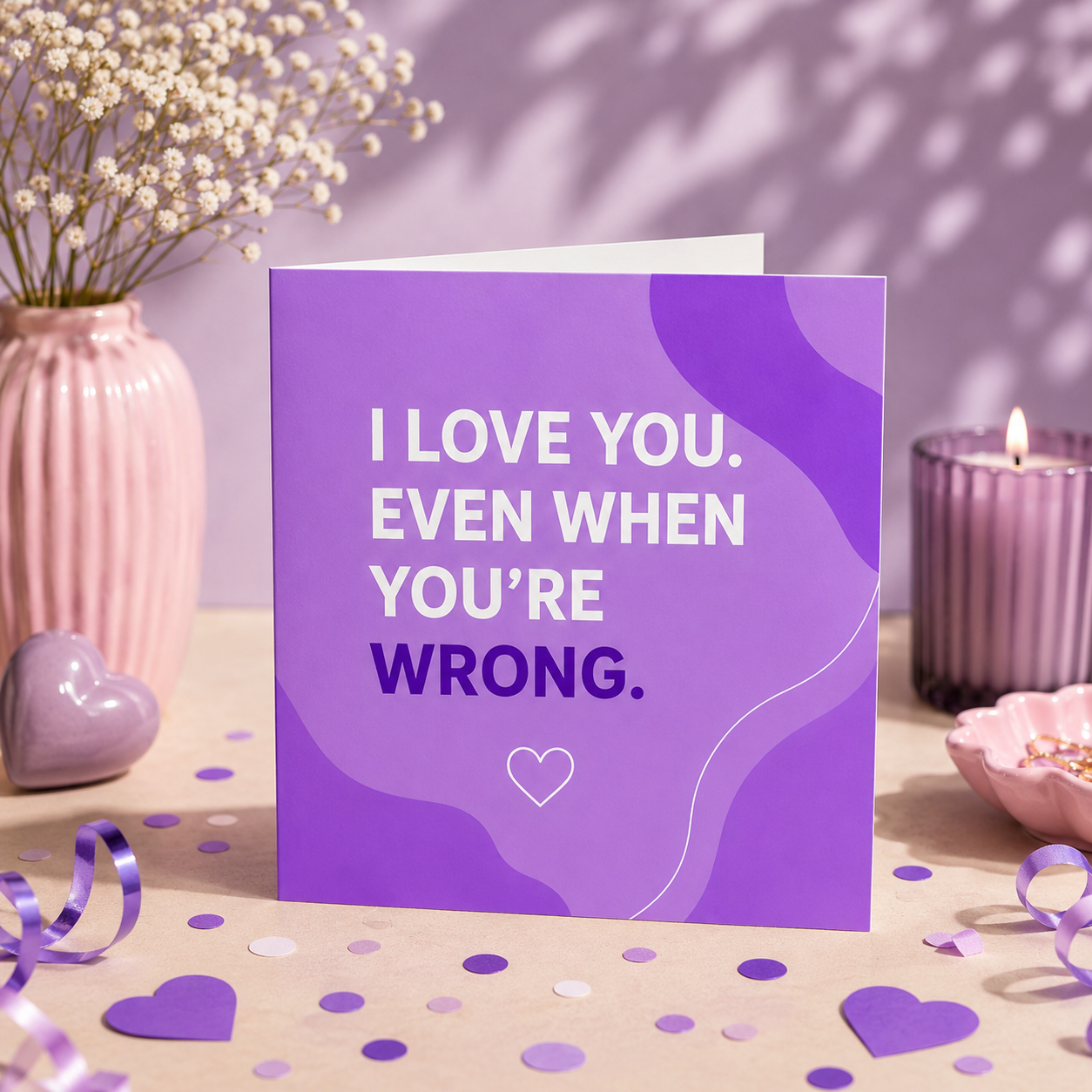 I Love You Even When You’re Wrong | Greeting Card | Heart Strings Collection