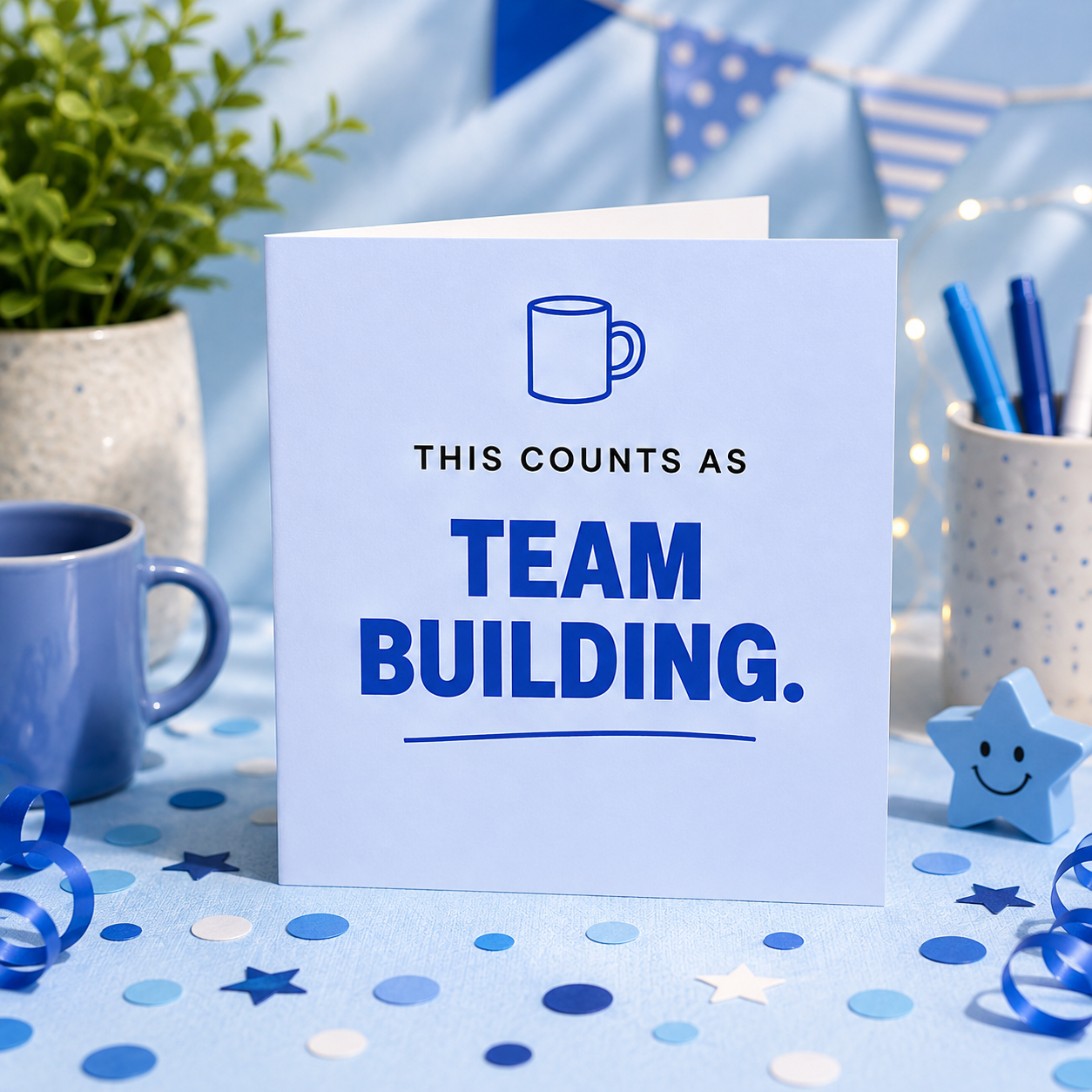 This Counts As Team Building | Greeting Card | Mildly Unhinged Collection