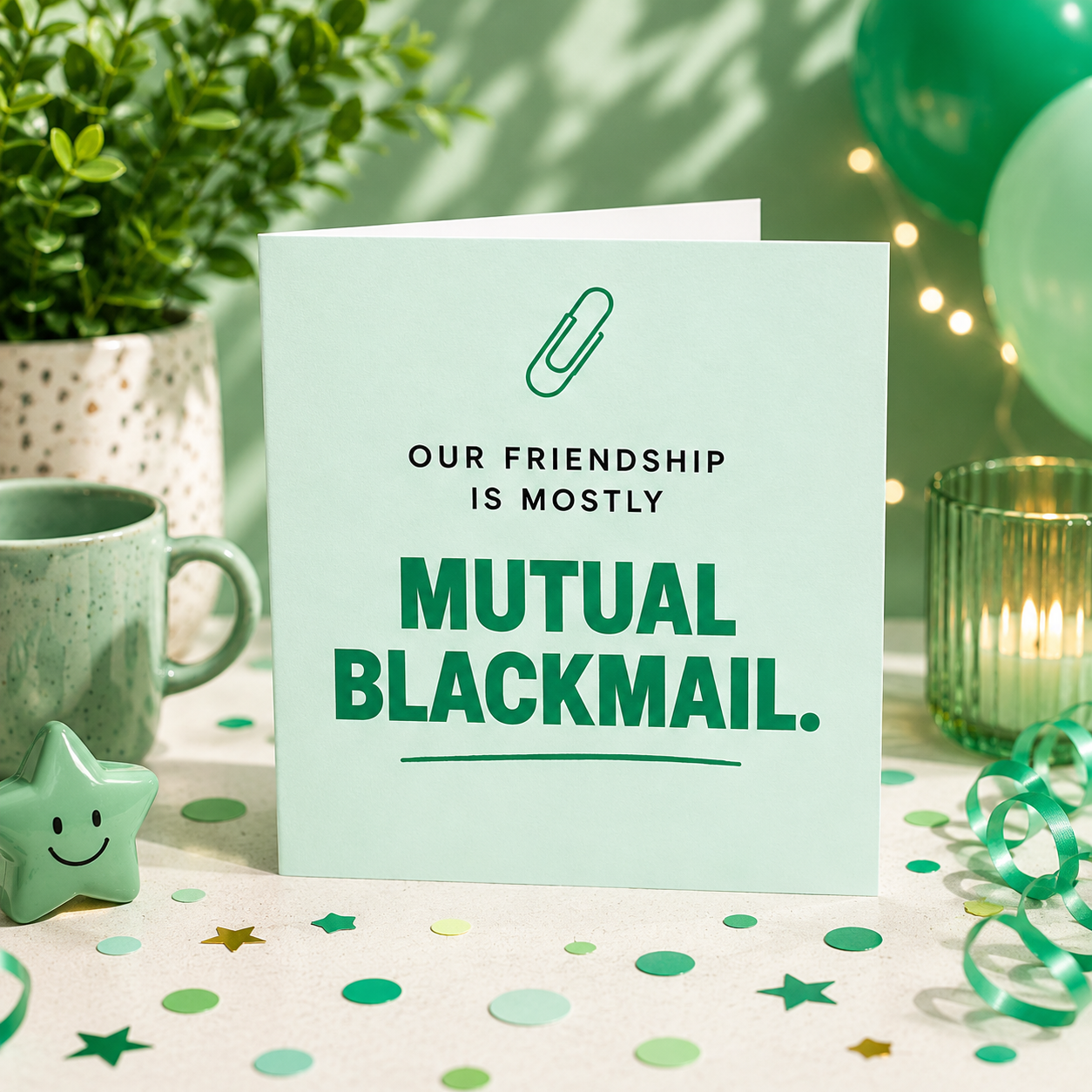 Mutual Blackmail | Greeting Card | Mildly Unhinged Collection